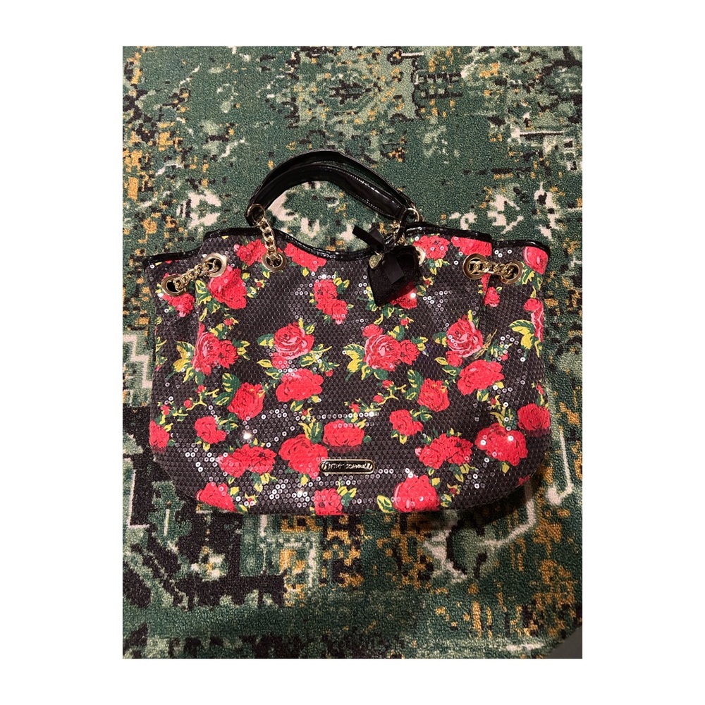 Early 2000s Betsey Johnson Sequin Rose Bag
